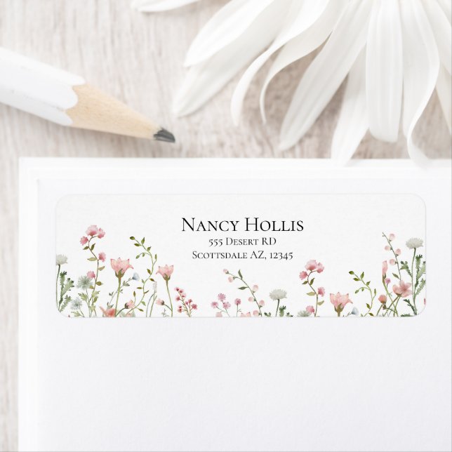 60th Birthday Floral Elegant Script Birthday Party (Insitu)