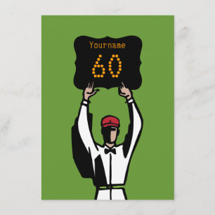 60th Birthday Football Party Invitation - Official