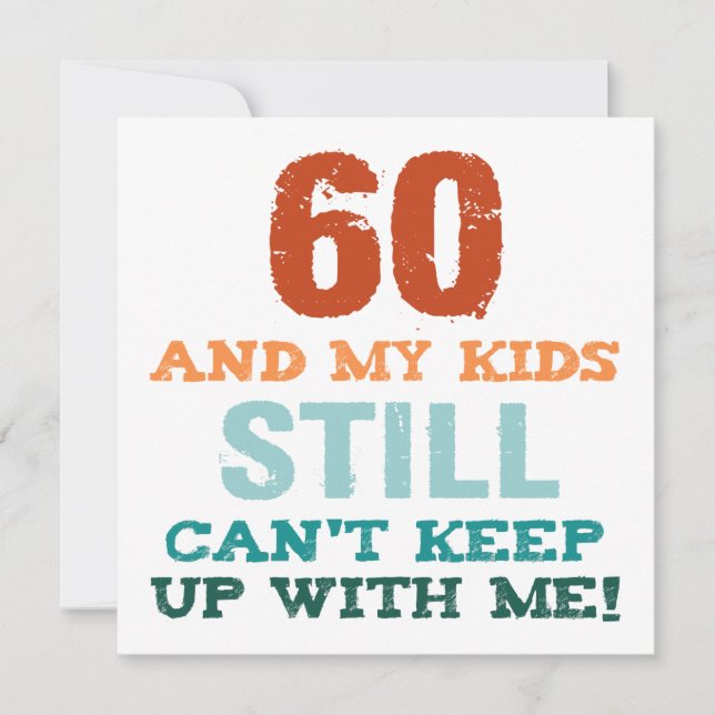 60th Birthday For Parents Card (Front)
