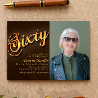 60th Birthday for Woman with Picture
