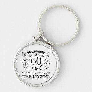60th Birthday For Women Key Ring