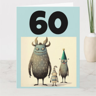 60TH BIRTHDAY FUNNY GREETING CARD