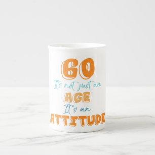 60th Birthday Gag Gift Bone China Mug