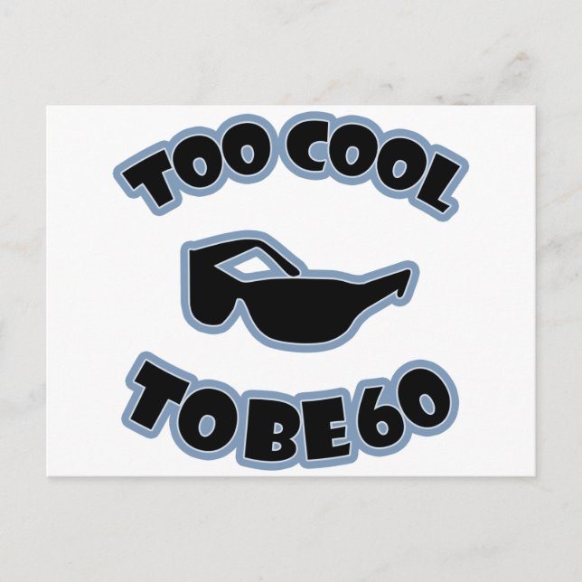 60th Birthday Gag Gift Postcard (Front)