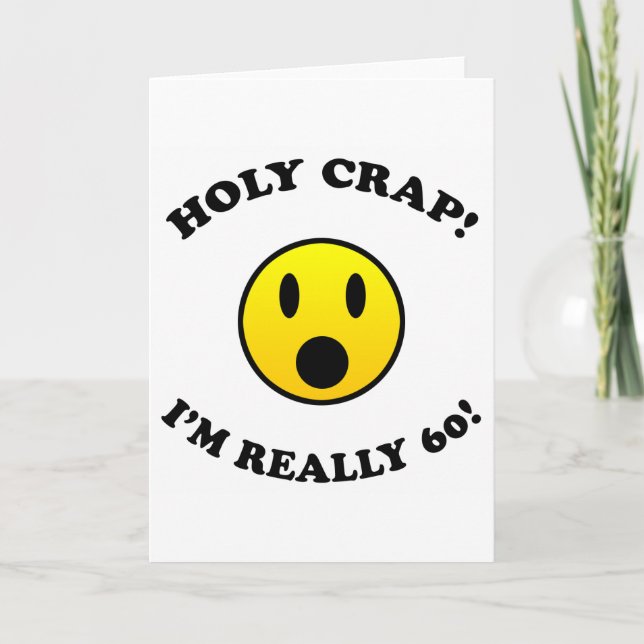 60th Birthday Gag Gifts Card (Front)