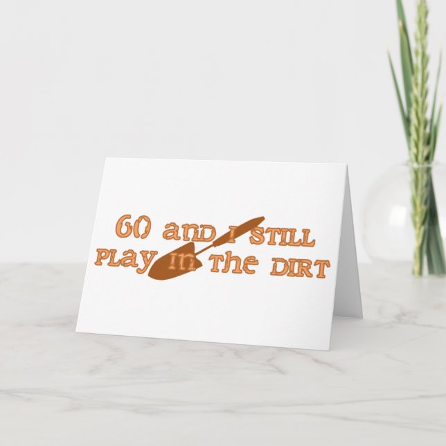 60th Birthday Gardening Card (Front)