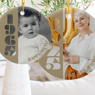 60th birthday gift Born in 1965 Ornament