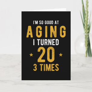 60th Birthday Gift Saying Funny Card