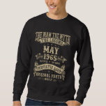 60th Birthday Gifts For Men Mythology Of May 1965 Sweatshirt<br><div class="desc">60th Birthday Gifts For Men Mythology Of May 1965</div>