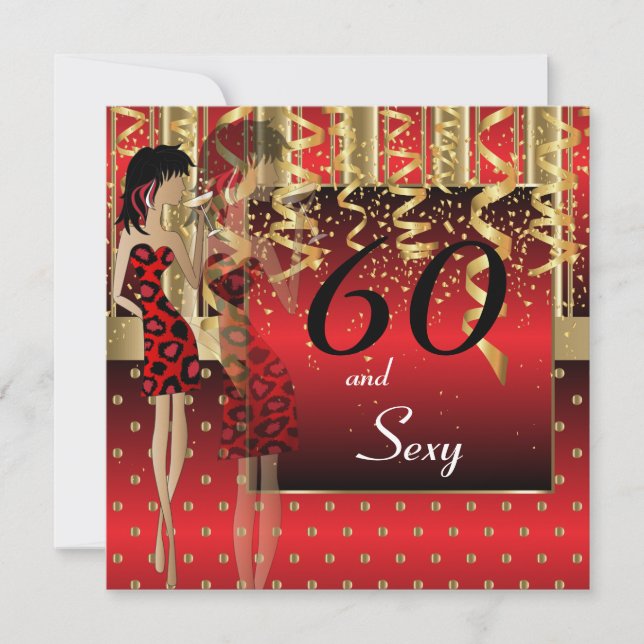 60th Birthday Girl Party Bash Invitation (Front)