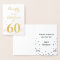 60th Birthday Gold Foil Fabulous at 60