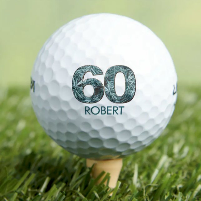 60th birthday golf balls 60 years golfer gift (Creator Uploaded)