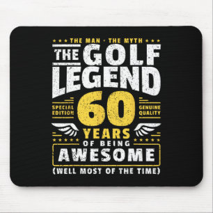 60th Birthday Golf Player 60 Years Old Golfer  Mouse Pad