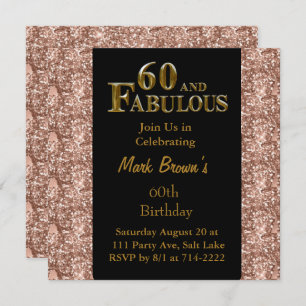 60th Birthday Invitation