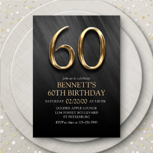 60th Birthday Invitation