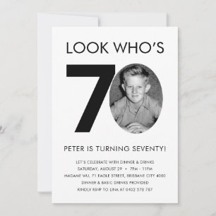 60th Birthday Invitation with Photo