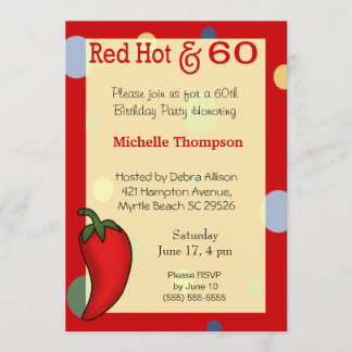 60th Birthday Invitations
