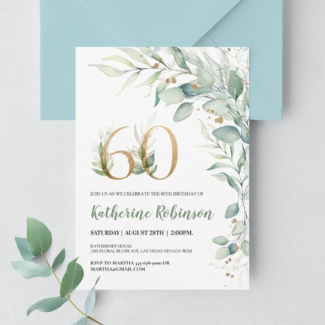 60th birthday invite for her Adult Birthday (Creator Uploaded)