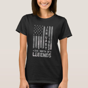 60th Birthday January 1963 The Birth Of Legends T-Shirt