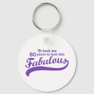 60th Birthday Key Ring