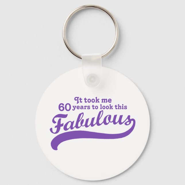 60th Birthday Key Ring (Front)