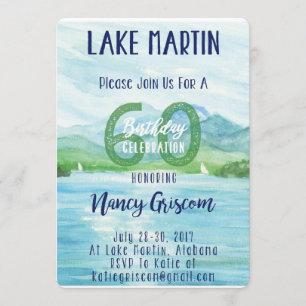 60th Birthday Lake Weekend Card