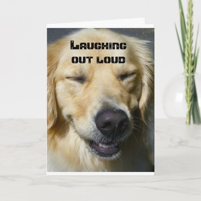 **60th BIRTHDAY** LAUGHING OUT LOUD! Card (Front)