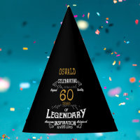 60th Birthday Legendary Black Gold Retro
