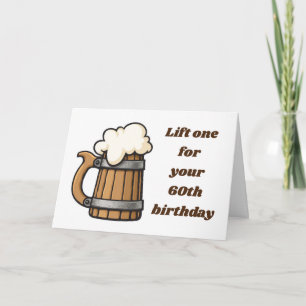 **60th BIRTHDAY** LIFT ONE UP! Card