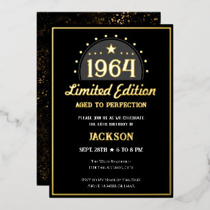 60th Birthday Limited Edition Invitation