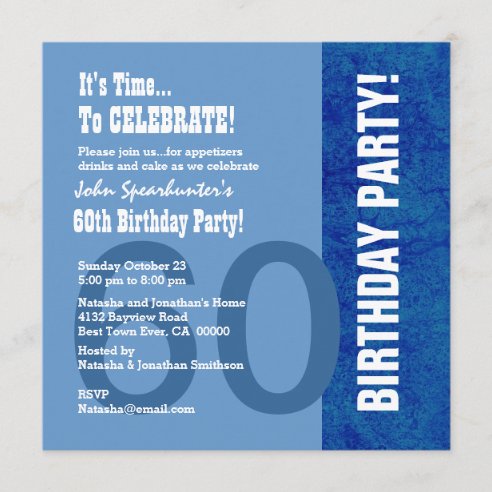 Funny 60th Birthday Invitations | Zazzle.co.nz