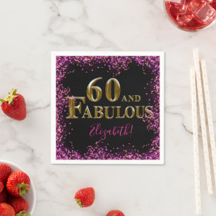 60th Birthday Napkin