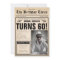 60th Birthday Newspaper Cover Humour Custom Photo
