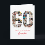 60th Birthday Number 60 Photo Collage Personalised Card<br><div class="desc">Celebrate momentous 60th Birthday with this cute card. It's a personalised photo collage birthday card that allows you to create a truly unique and memorable design. This customisable template lets you insert your own cherished photos, capturing the precious moments throughout the year. This custom card is perfect for commemorating your...</div>