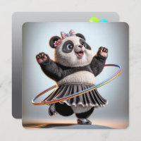 60th Birthday Panda Bear With Hula Hoop