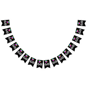 60th birthday party balloons bunting 