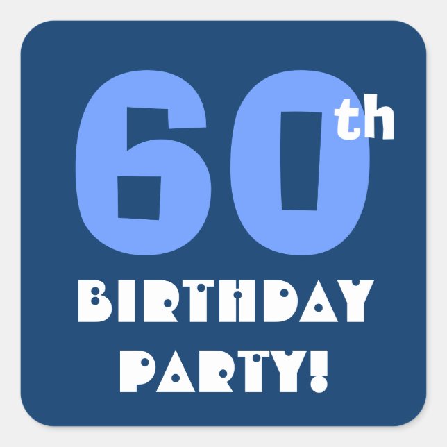 60th Birthday Party Envelope Seal (Front)