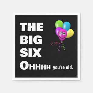 60th Birthday Party Getting Old Humour  Napkin