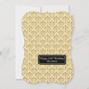 60th Birthday Party Glam Great Gatsby Style Invitation
