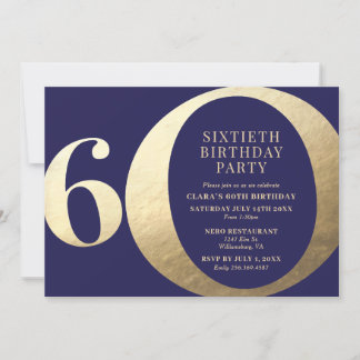 60th Birthday Party Invitation