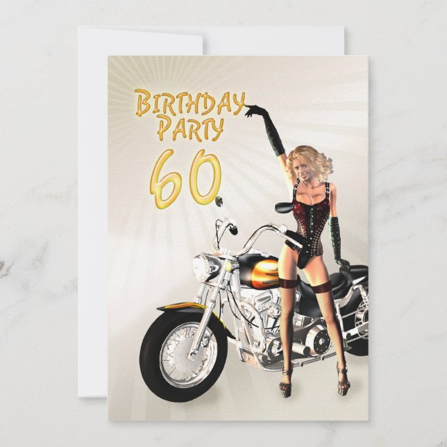 60th Birthday party Invitation (Front)