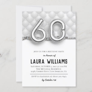 60th Birthday Party Invitation