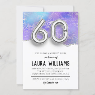 60th Birthday Party Invitation