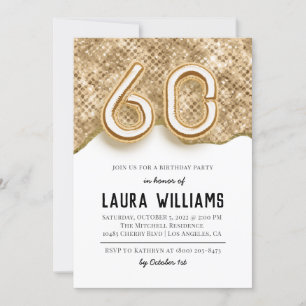 60th Birthday Party Invitation