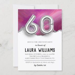 60th Birthday Party Invitation