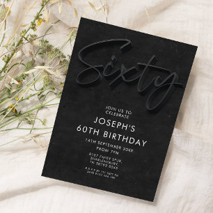 60th Birthday Party Invitation