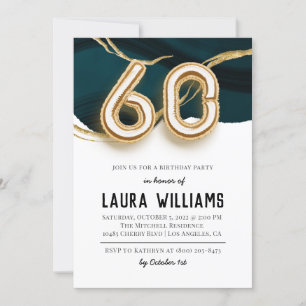 60th Birthday Party Invitation