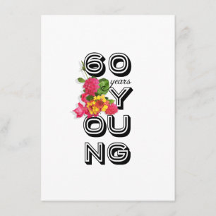 60th Birthday Party Invitation - 60 Years Young