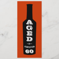 60th Birthday Party Invitation Aged to Perfection