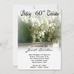 60th Birthday Party Invitations